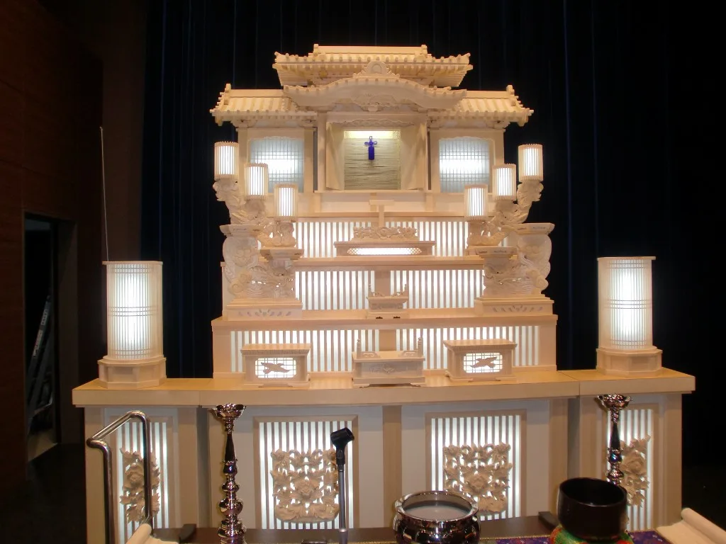 白木祭壇(祭壇回り一式のイメージ)
